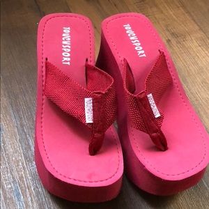 Red sandals